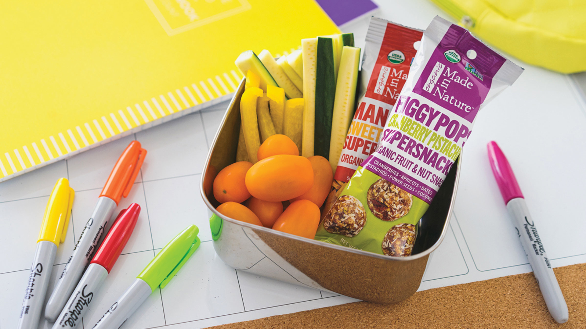 The company produces stand-up pouches up to 40 oz, but the largest-volume items are the 1- to 2-oz on-the-go ‘pops,’ chips, and