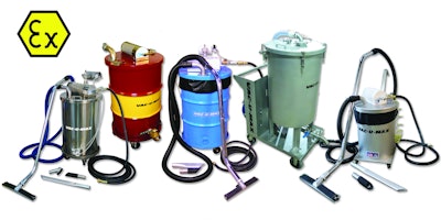 VAC-U-MAX CD Series, FL Series and SR Series industrial vacuum cleaning systems