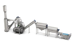 The TOMRA 5A is a sorting solution that removes more than 98 percent of all typical foreign objects found after washing and peeling. Photo courtesy of TOMRA.