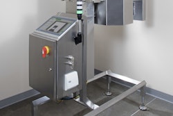 The CapQ system uses artificial intelligence so the system has the ability to ignore water droplets and plastic fragment shedding that can skew measurement results, leading to false rejects. Photo courtesy of Acquire Automation.