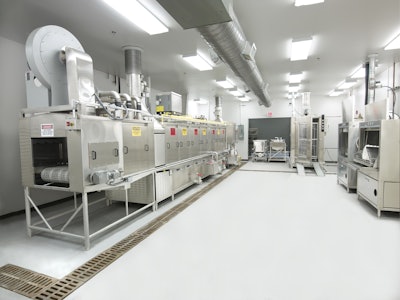 Douglas Machines Corp. newly completed 68,0000-sq-ft facility is equipped with a wash test and research area to help processors confirm anticipated cleaning effectiveness and throughput rates. Photo courtesy of Douglas Machines.