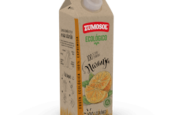 Aseptic carton replaces plastic containers for Zumosol in Spain, lending a natural wood fiber look and satisfying the company’s sustainability focus.