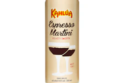 Shades of brown and white—colors synonymous with the overall look of the cocktail—were chosen to decorate the can.