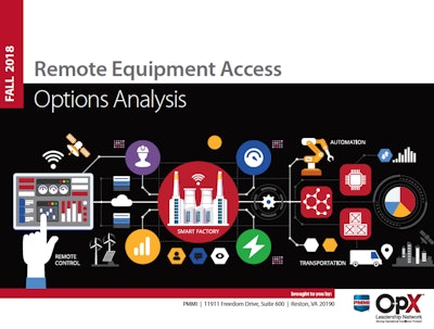 To help bridge this gap and guide choices about remote equipment access, the OpX Leadership Netowkr's Remote Equipment Access Solutions Group created the options analysis guide in a downloadable document format.