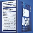Bud Light is the first beer company to put an on-pack nutritional label for consumers to see.