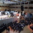 A unique, open-concept layout in a large hall in the Congress Centre Beurs van Berlage in Amsterdam facilitated networking.
