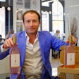 Santiago Navarro, CEO and co-Founder of London-based Delivering Happiness Ltd., trading as Garçon Wines, created a flat wine bottle for e-commerce.