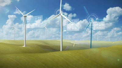 A more connected, dynamic and adaptable wind energy system helps optimize both the production of wind turbines and the operation of them after installation. Source: GE