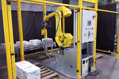 ESS Technologies Dual Cell-E robotic palletizer