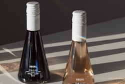 Custom glass single-serve holds 6.3 oz of Usual Wine.