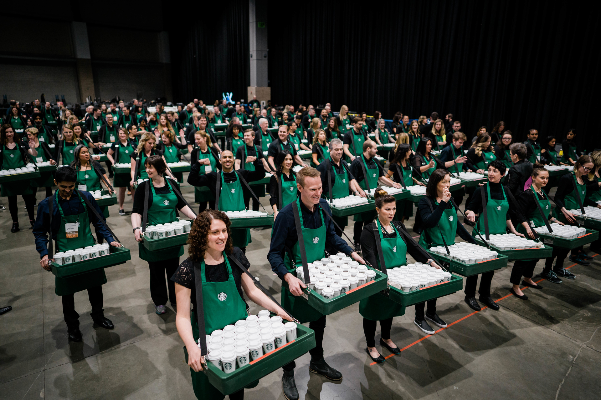 At the meeting, shareholders enjoyed coffee from one of the new greener cup technologies that will be trialed in the next year.