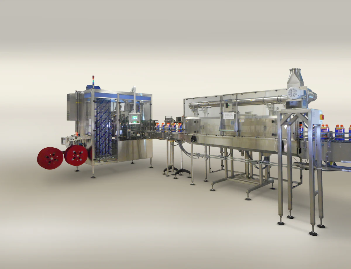 Shrink sleeve applicator can be used for a range of sizes and ...