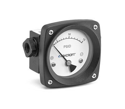 Ashcroft 1140 series differential pressure gauges