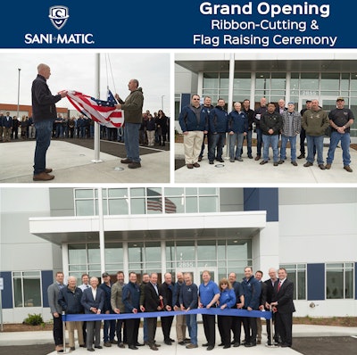 Sani-Matic ribbon-cutting