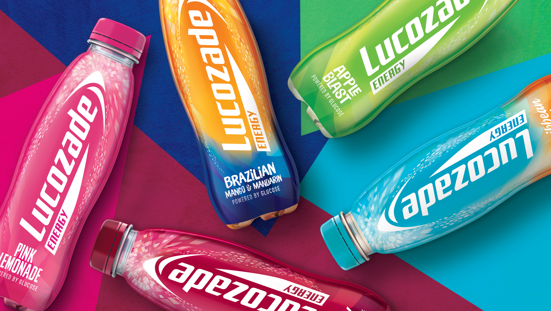 The Lucozade Energy flavors line is available in five varieties.