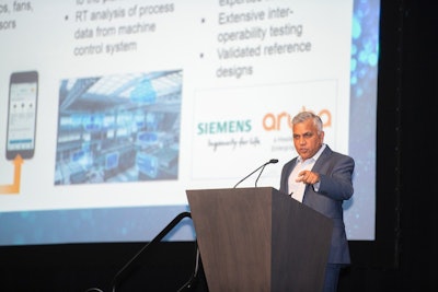 Raj Batra, president of Siemens Digital Industries USA at the Automation Summit 2019