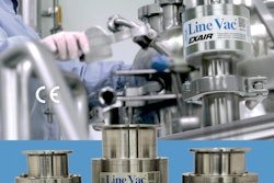 EXAIR sanitary flange Line Vac air-operated conveyor