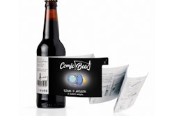 The booklet-style label is approximately 39 in. and includes 16 panels (front and back).