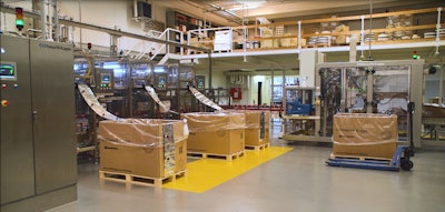 The new machine fills 45 3-L Bag-in-Box® containers per minute.