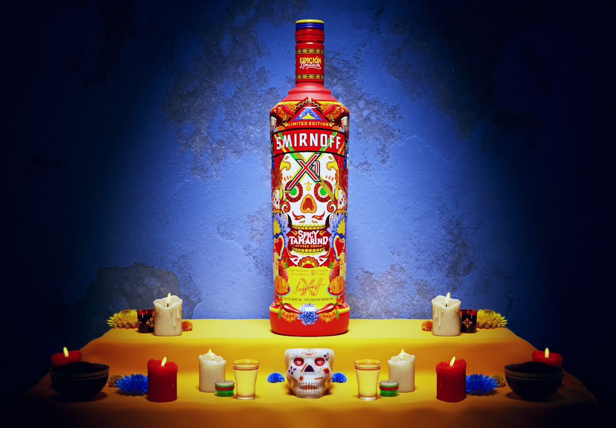 Smirnoff Bottle Captures Symbolism Of Day Of The Dead Profood World