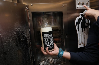 Budgen's milk on tap