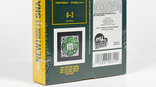 Each carton included stats on the most recent game and the Packers’ record that week within the division. It also used AR technology to allow consumers to collect stickers and take selfies with their favorite M&M’S characters, as well as unlock exclusive content.
