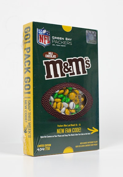 M&M'S NFL pack, front