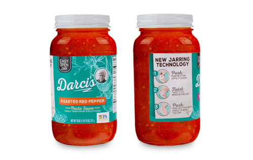 Boyer's Food Markets is the first to use the new Eeasy Lid for jars of its Darci's private-label pasta sauces.