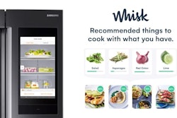 Whisk is the combination of artificial intelligence (AI) and the new Samsung Family Hub with the ViewInside camera, where AI-powered image recognition is used to understand what’s inside the fridge.