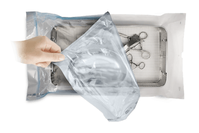 Ultra pouches provide a simplified alternative as they are designed to be used for both steam and hydrogen peroxide sterilization and are available in a range of sizes.