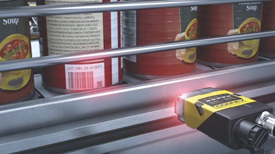 Image-based scanners are displacing standard laser scanners, providing the capability to read 2D barcodes, which can be much smaller than traditional barcodes. Photo courtesy of Cognex.