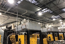 Smithfield's Kinston facility upgraded the lighting in its ammonia engine room to meet new International Institute of Ammonia Refrigeration standards. New LEDs provide more foot candles and safety. Photo courtesy of Smithfield.