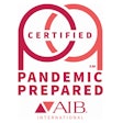 Aib%20 International%20 Pandemic%20 Prepared%20 Certification%20logo%20mark