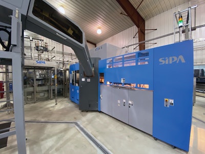 The Xtra 6 takes care of blowing, filling, and capping of both 16- and 48-oz bottles yet occupies a relatively small amount of space.