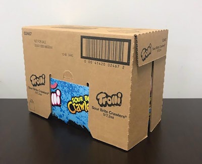 In addition to conventional wraparound cases and a tear-apart wraparound case with perforations, each case packer can also produce this retail-ready paperboard tray-plus-lid format.