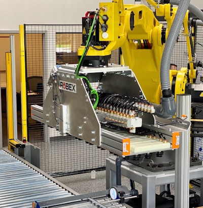 The Robex Staxx palletizer is offered on the Flexx Machine-as-a-Service program