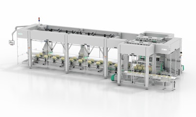 Syntegon’s newest cartoner, Sigpack TTMD, combines core components of the TTM platform with one or more seamlessly integrated Delta robot cells – this allows flexible packaging of different products.