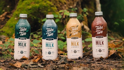 The Take Two Foods initial product line includes four milks, with more products planned.