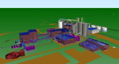 Rendering of planned Cargill canola processing facility in Regina.