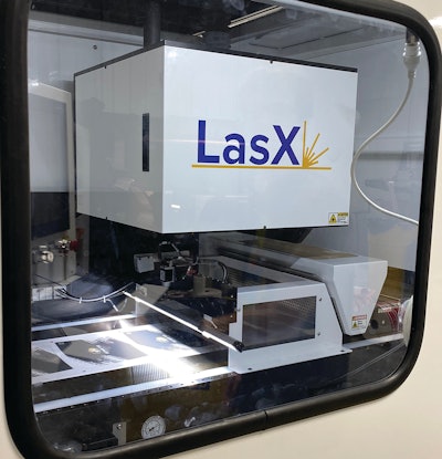 Immediately upstream is the LasX system.