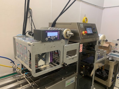 Lidding equipment from Point Five ensures a tight MAP seal with gas flush after the product-filled trays have been baked and sufficiently cooled.