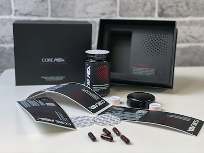 Primary packaging for HEBE LIFE’s two nutricosmetic offerings involve durable, p-s labeled glass jars using a desiccant and metallized foil seal.