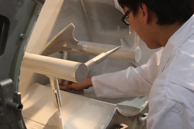 The GMS Multiflux batch mixer provides flexibility, with an unrestricted number of ingredients and the ability to adjust a recipe after every batch.