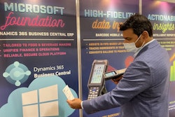 Viswanath Puttagunta, president and CTO, Power Central, demonstrates the company's Microsoft dynamics ERP platform.