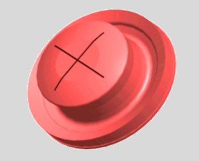 3D rendering of valve outside of closure