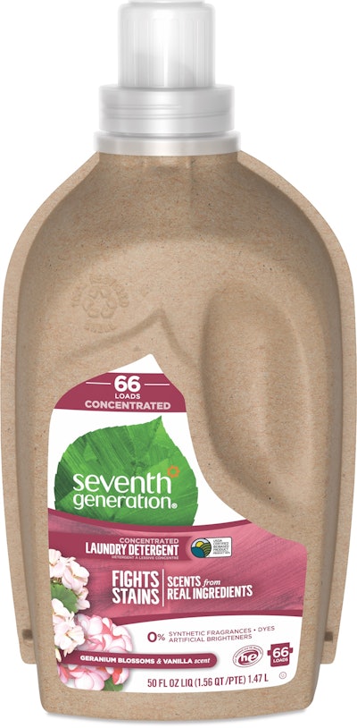Seventh Generation was one of the earliest adopters of paper bottle technology when it launched product in the Ecologic bottle.