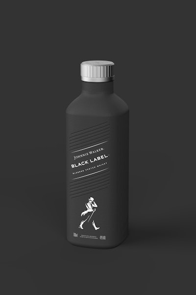 Johnnie Walker Paper Bottle