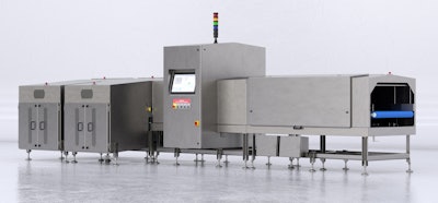 More than 20 ft long, the G40 XL will handle bags of pet food kibble weighing from 5 to 25 kg and measuring up to 3.3 ft in length lying flat, at a rate of 800 bags/hr.