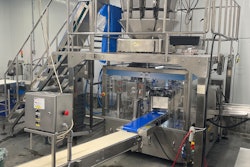 The Plan It RotoBagger inside the Hardy Buoys facility includes a multi-head weigher, the RotoBagger, a pre-made pouch machine, with a platform and sanitary washdown inclined conveyor.