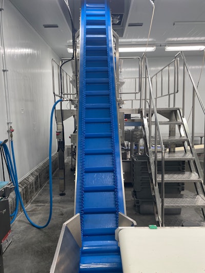 The machine can do up to 10,000 packages per day and is easy to use.